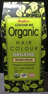 Organic Henna Strawberry Blonde Radico 100 percent Cert 