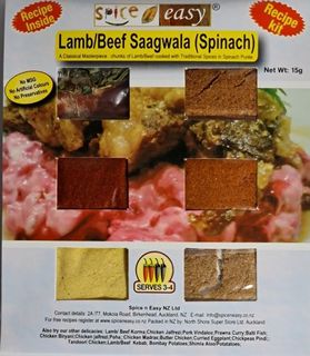 SpicenEasy LAMB or BEEF SAAGWALA