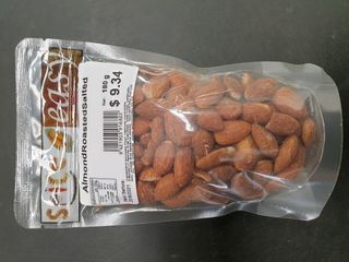 Almond roasted salted 180g