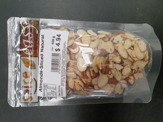 Almond Sliced Natural 100g