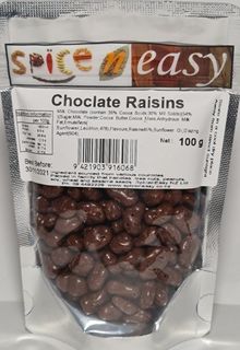 Chocolate raisins 100g