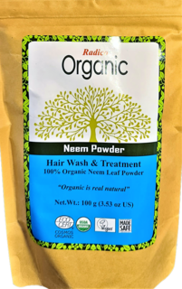  Organic Neem Powder Radico 100 percent Cert
