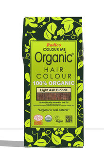 Organic Henna Color Light Ash Blonde Radico 100 Percent Cert