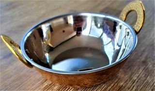 Copper Kadai 5 inches Diameter ( 375 gms)
