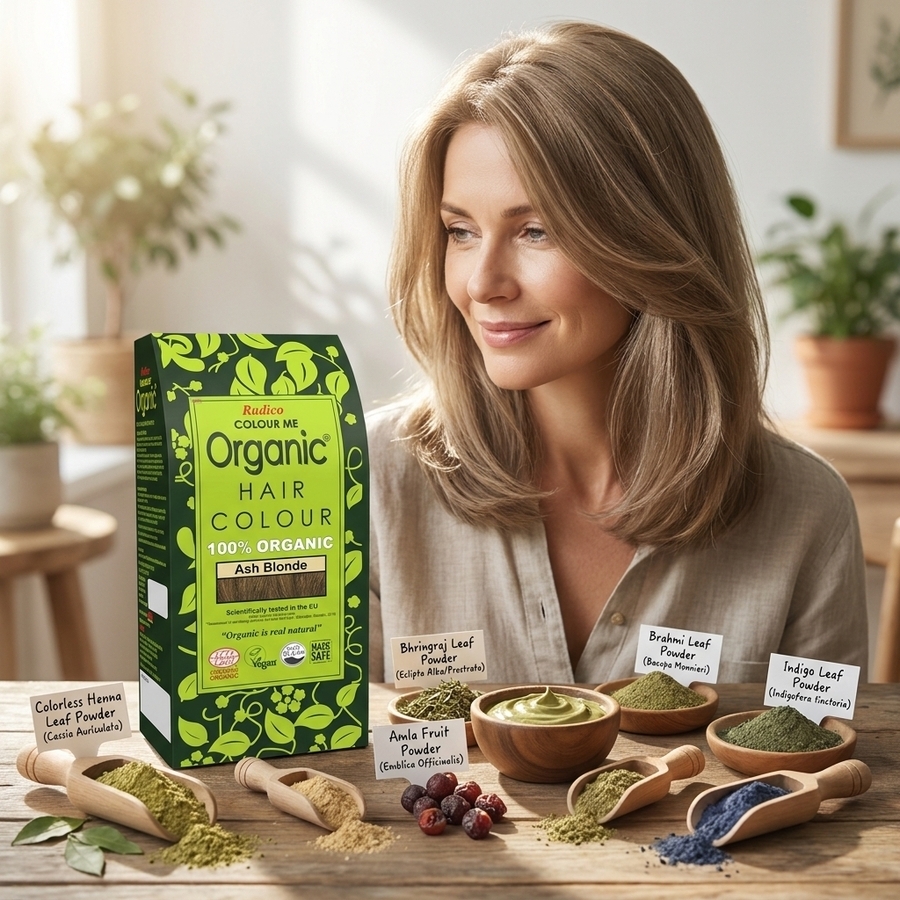 Organic Henna Color Ash Blonde Radico 100 percent Cert