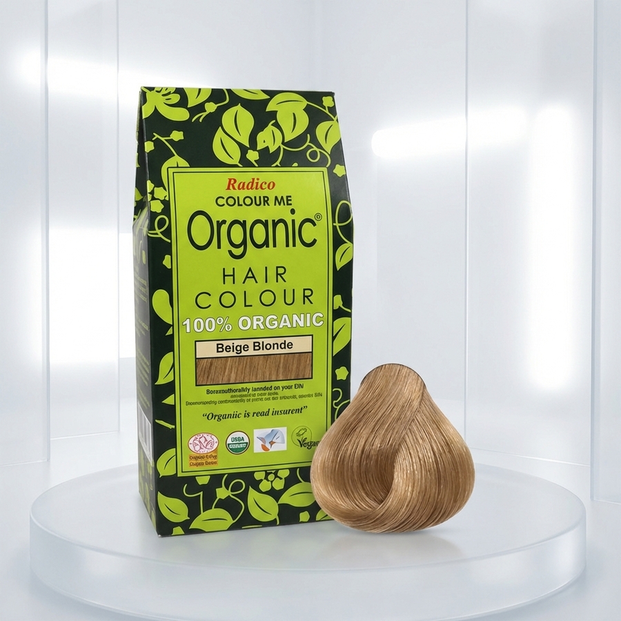 Organic Henna Color Beige Blonde Radico 100 percent Cert