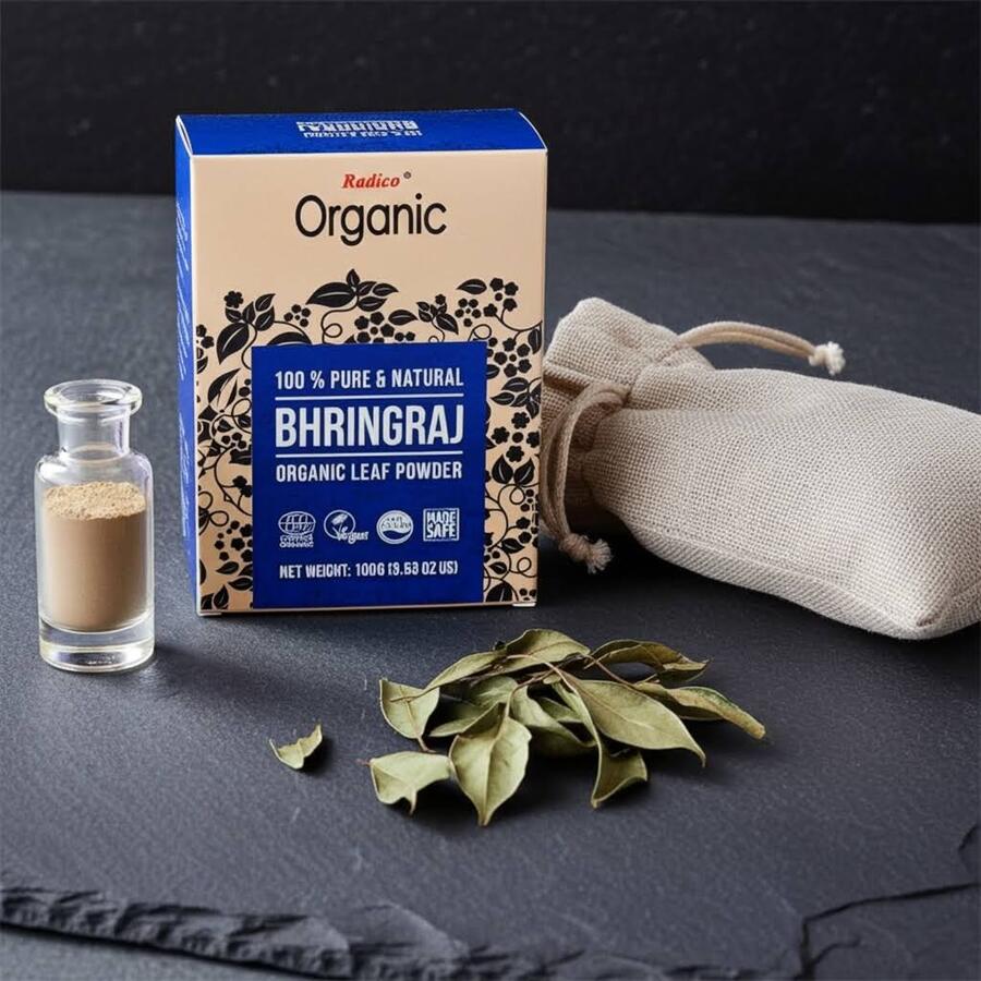 Organic Bhringraj PowderRadico 100 percent Cert