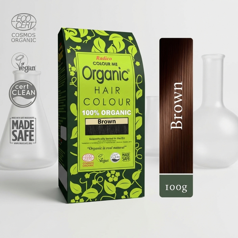 Organic Henna Colour Brown Radico 100 percent Cert