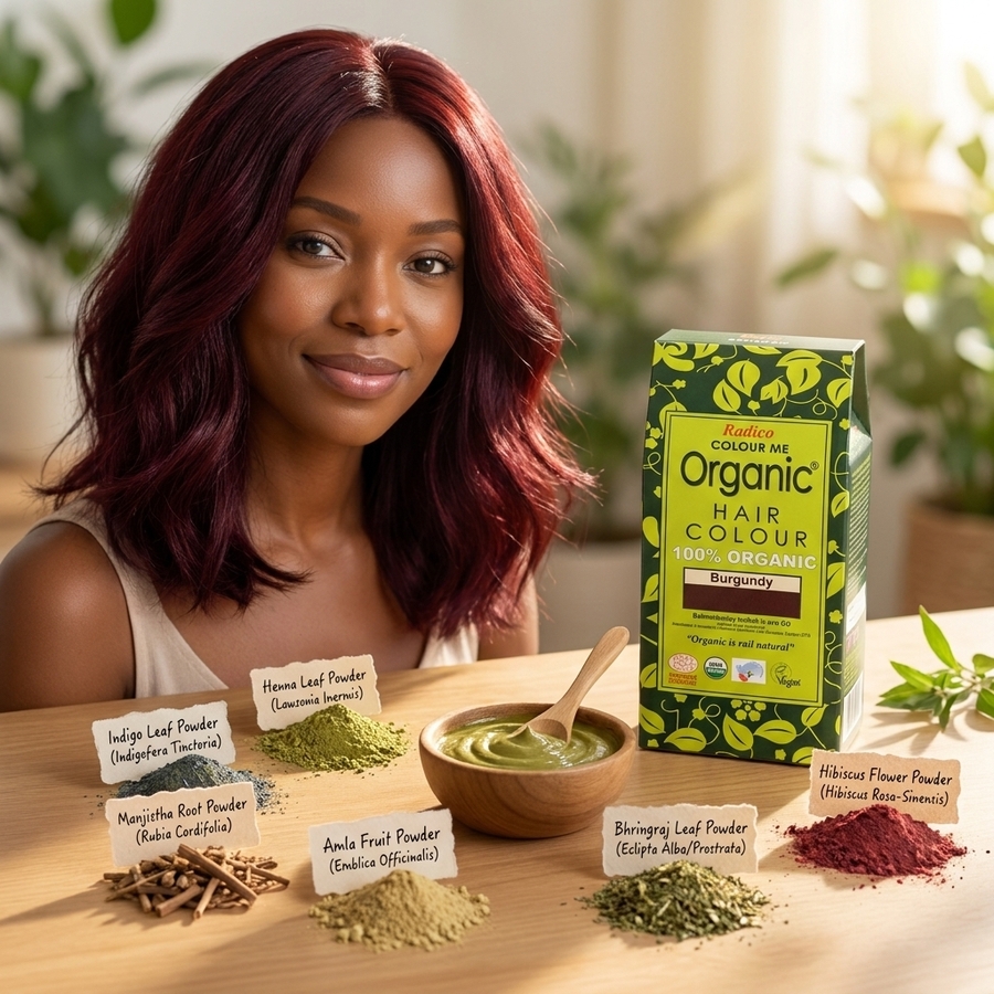 Organic Henna Colour Burgundy Radico 100 percent Cert