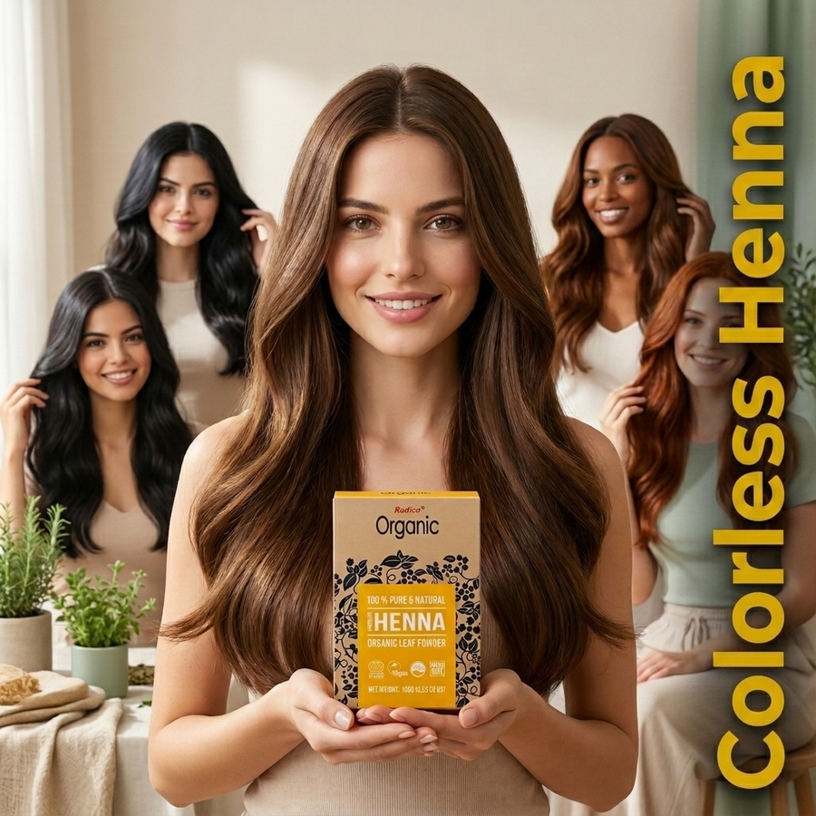 Organic Colourless Henna Radico 100 percent Cert
