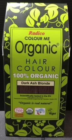 Organic Henna Colour Dark Ash Blonde Radico 100 percent Cert 