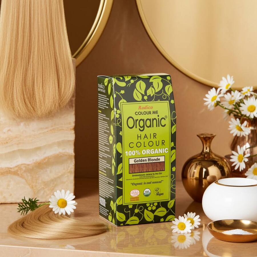 Organic Henna Colour Golden Blonde Radico 100 percent Cert