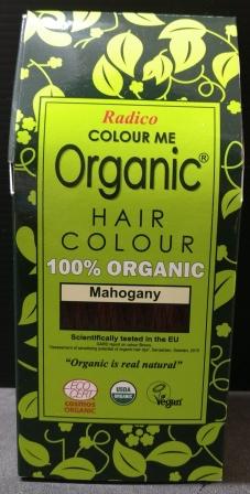  Organic Henna Colour Mahogany Radico 100 percent Cert