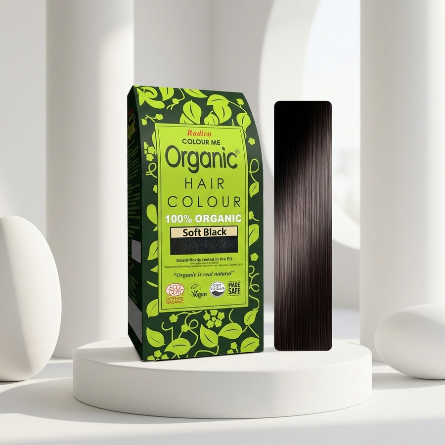 Organic Henna Colour Soft Black Radico 100 percent Cert