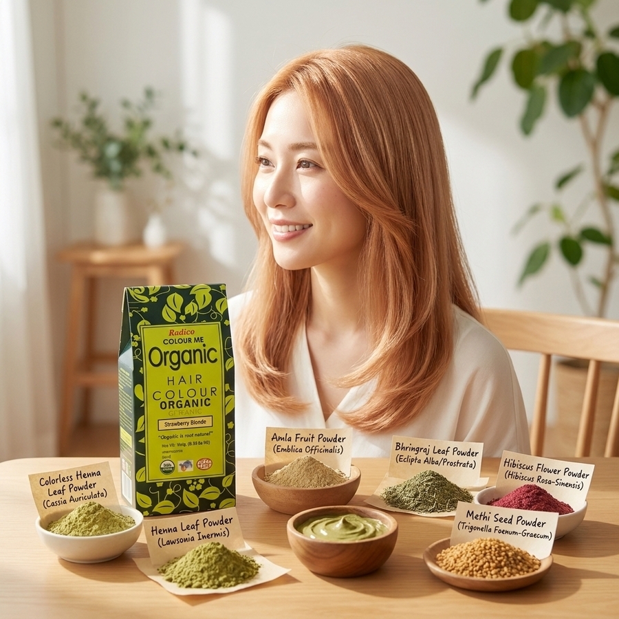 Organic Henna Strawberry Blonde Radico 100 percent Cert