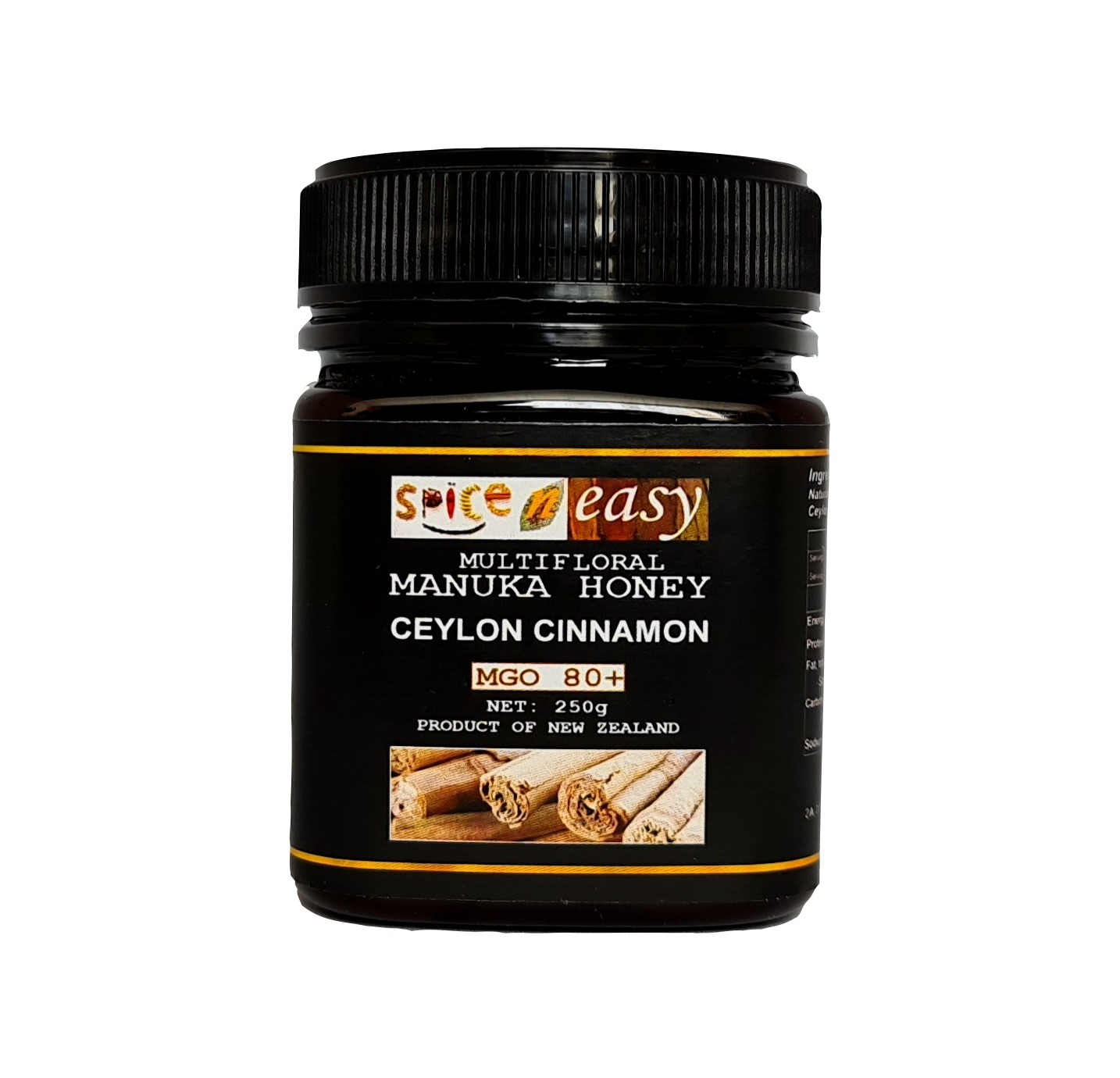 Manuka Honey  MGO 80+  and  Ceylon Cinnamon