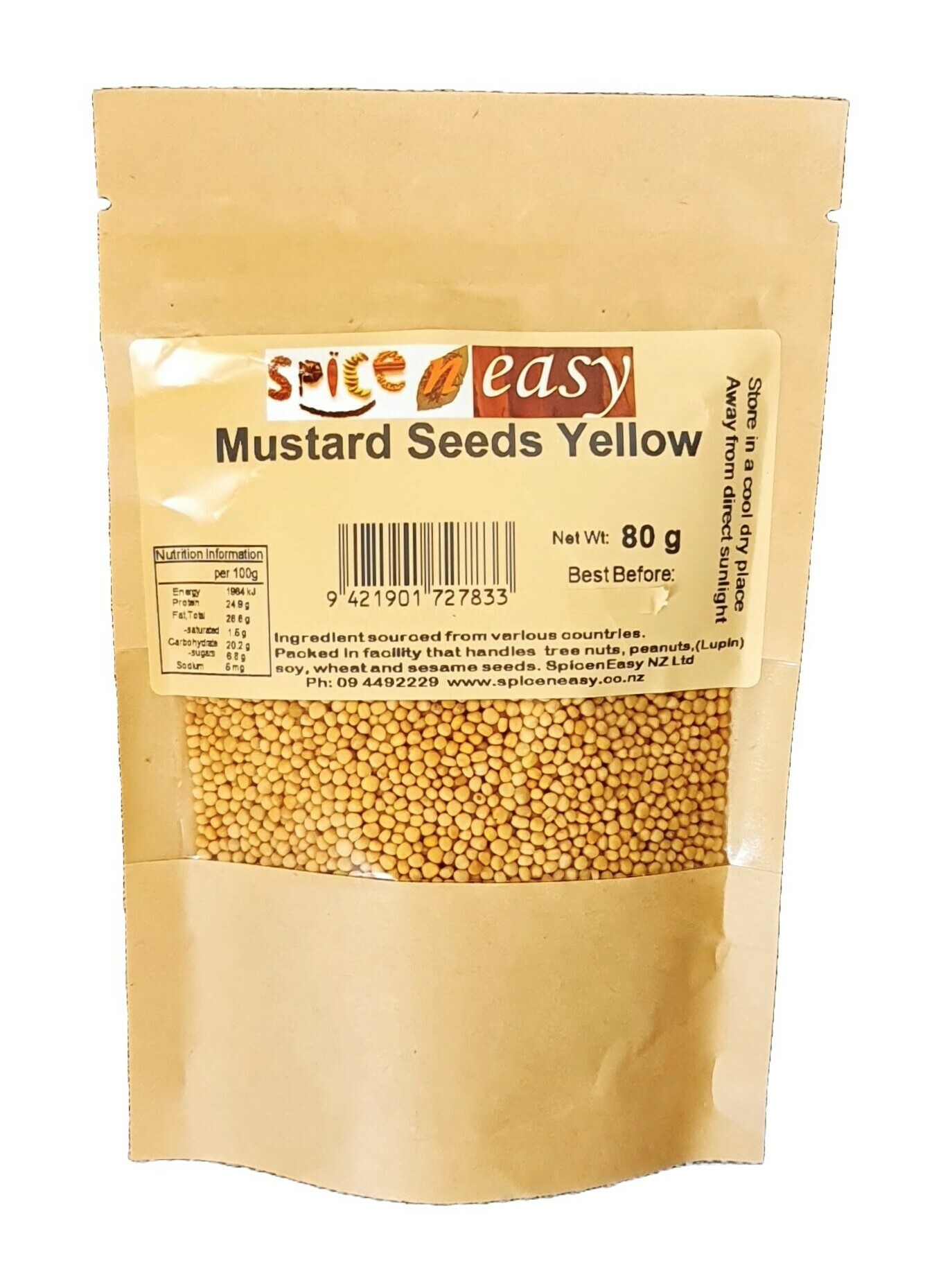 Mustard Seeds Yellow 80g