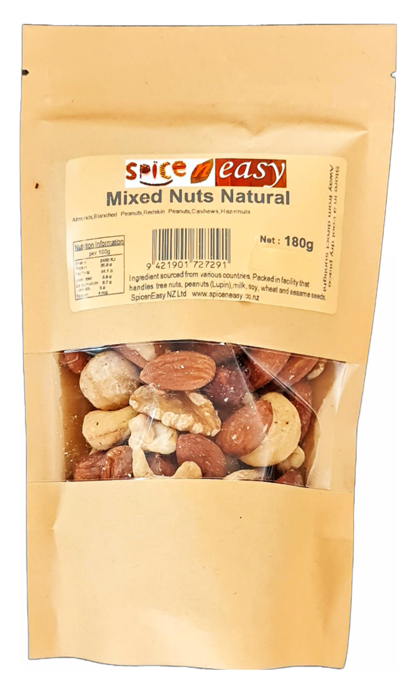 Mixed Nuts Natural 180g