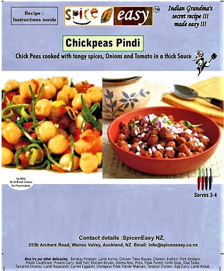 Chickpeas Pindi