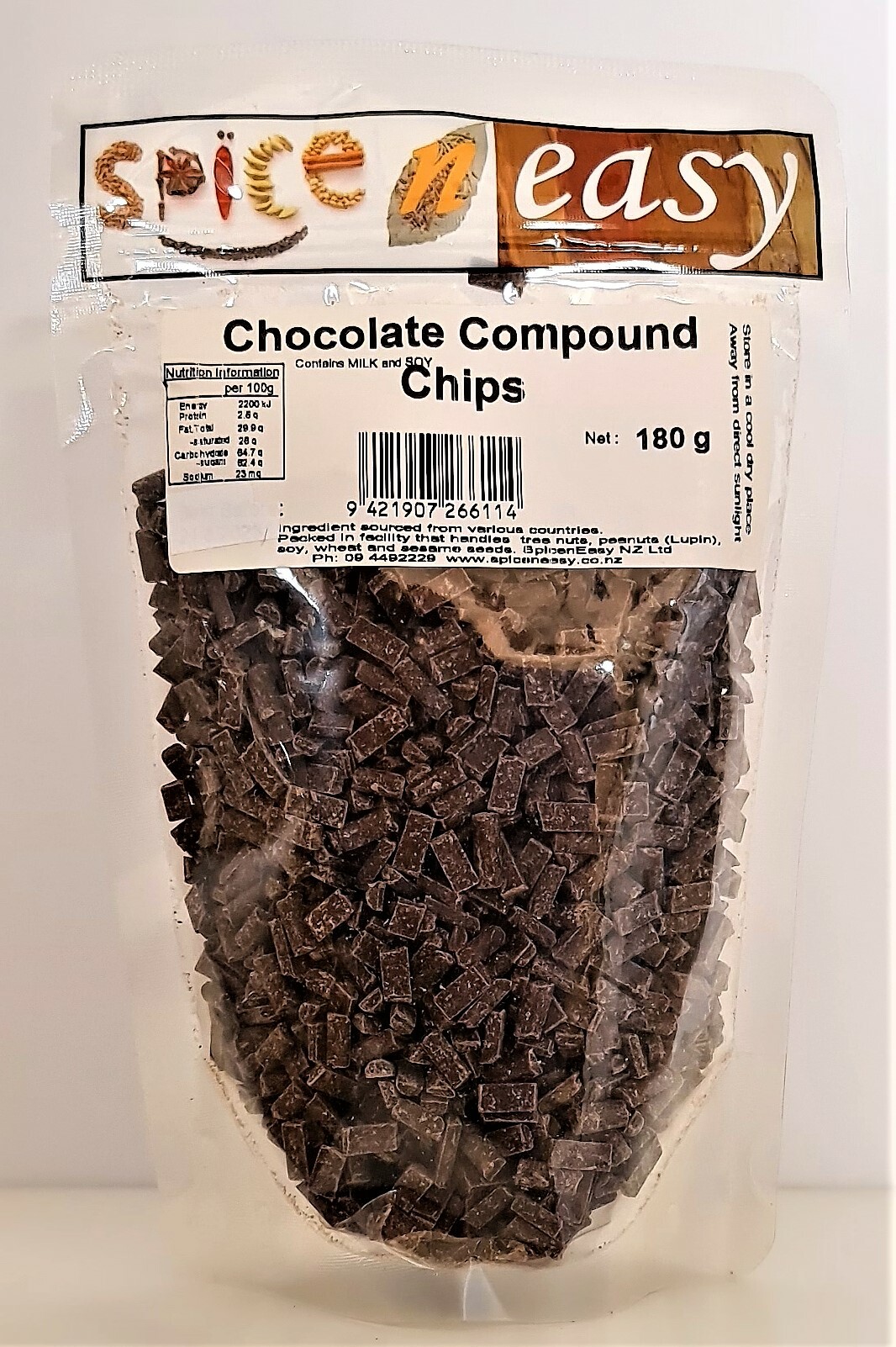 Chocolate chips 180g