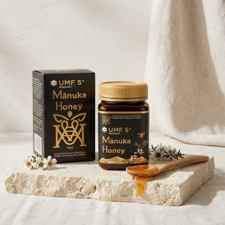 Mountain Gold 5+ UMF™ Manuka Honey | Premium 500g Gift Jar