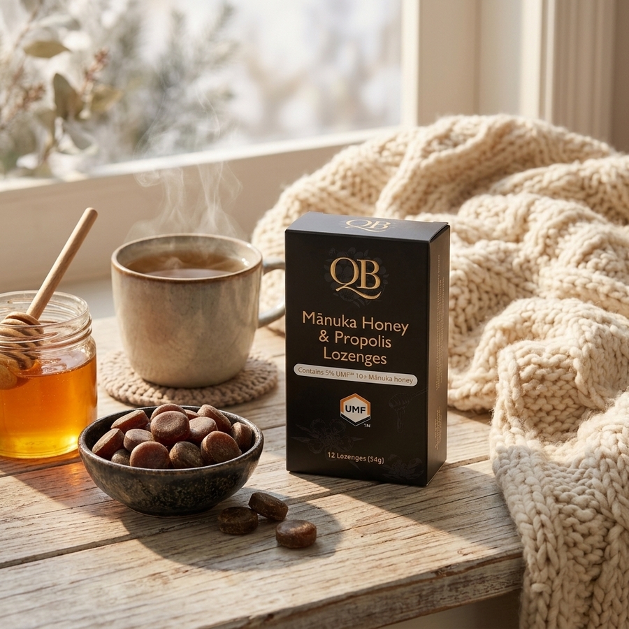 QB Manuka Honey Propolis Lozenges-54g