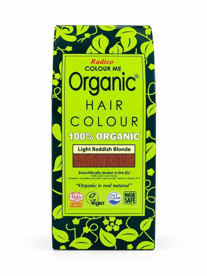 Organic Henna Color Light Reddish Blonde Radico 100 percent Cert