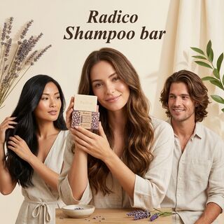 Organic Shampoo Bar Lavender 125g Radico Certified