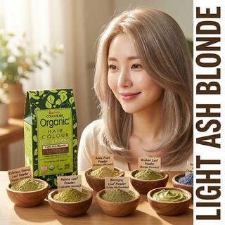 Organic Henna Color Light Ash Blonde Radico 100 Percent Cert