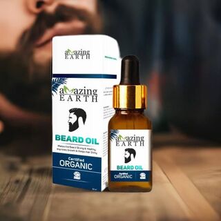 Organic Certified Beard Growth Oil for Men 30ml | Amazing Earth