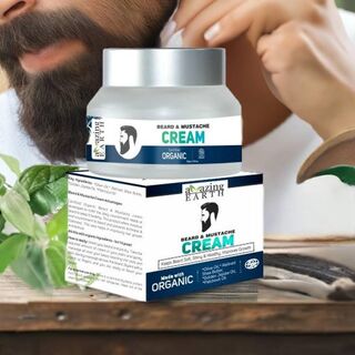 Organic Certified Beard & Mustache Cream  50g | Amazing  Earth
