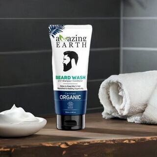 Organic  Beard Wash for Men 100ml -Amazing Earth