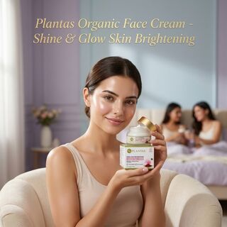 Plantas Organic Face Cream - Shine & Glow Skin Brightening 30g