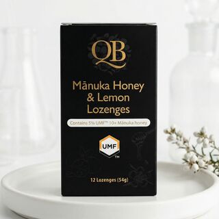 QB Manuka Honey Lemon Lozenges-54g